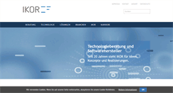 Desktop Screenshot of ikor.de